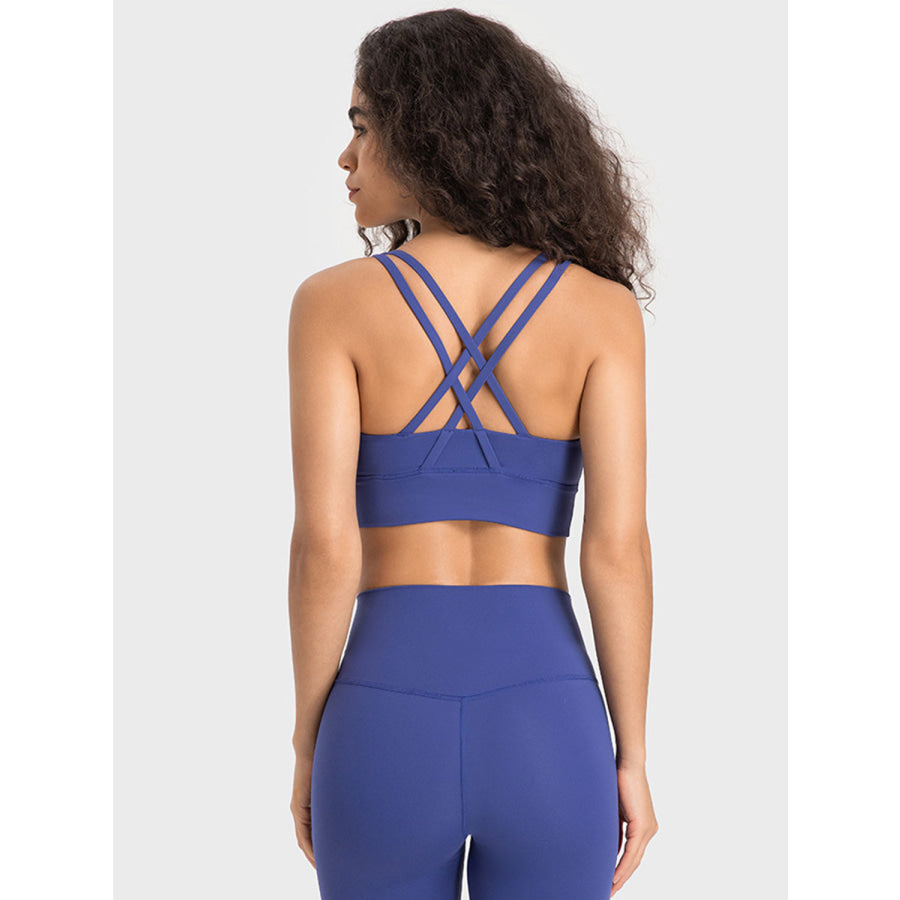 Crisscross Scoop Neck Active Tank Apparel and Accessories