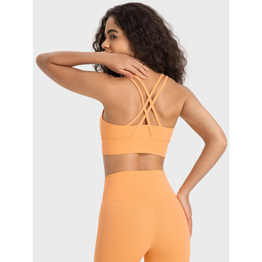 Crisscross Scoop Neck Active Tank Apparel and Accessories