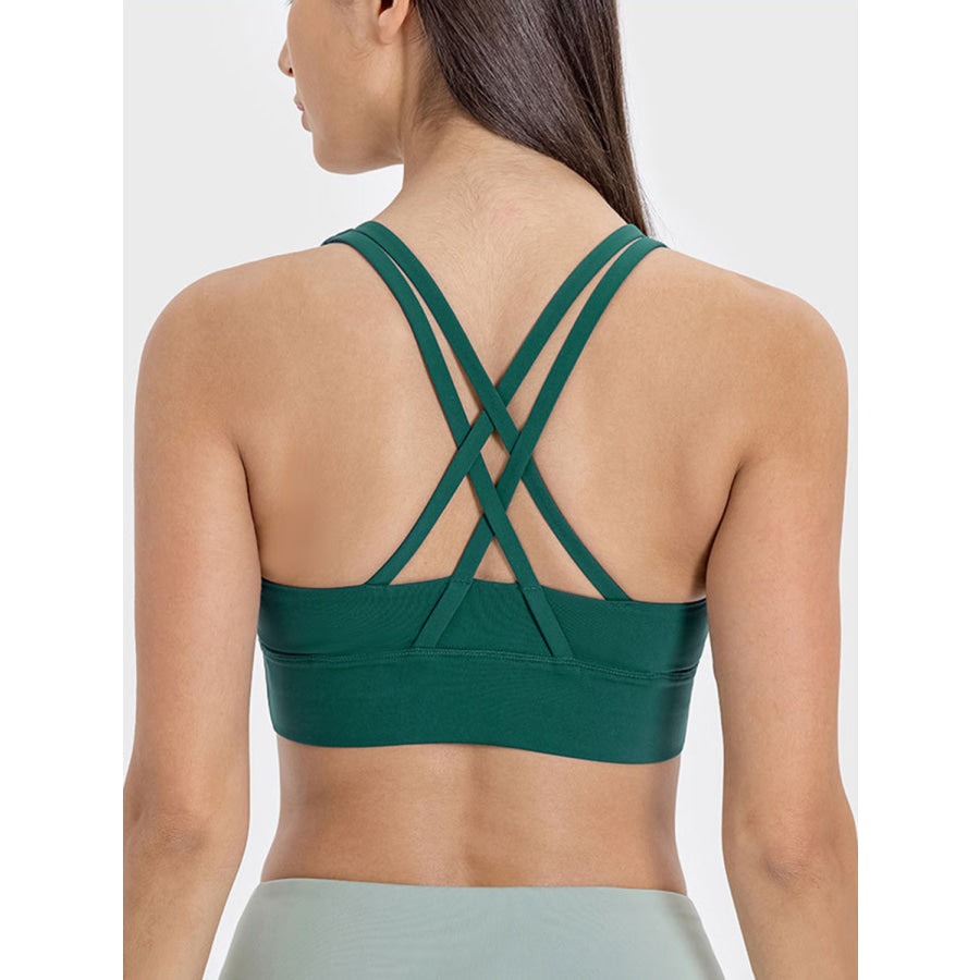 Crisscross Scoop Neck Active Tank Apparel and Accessories