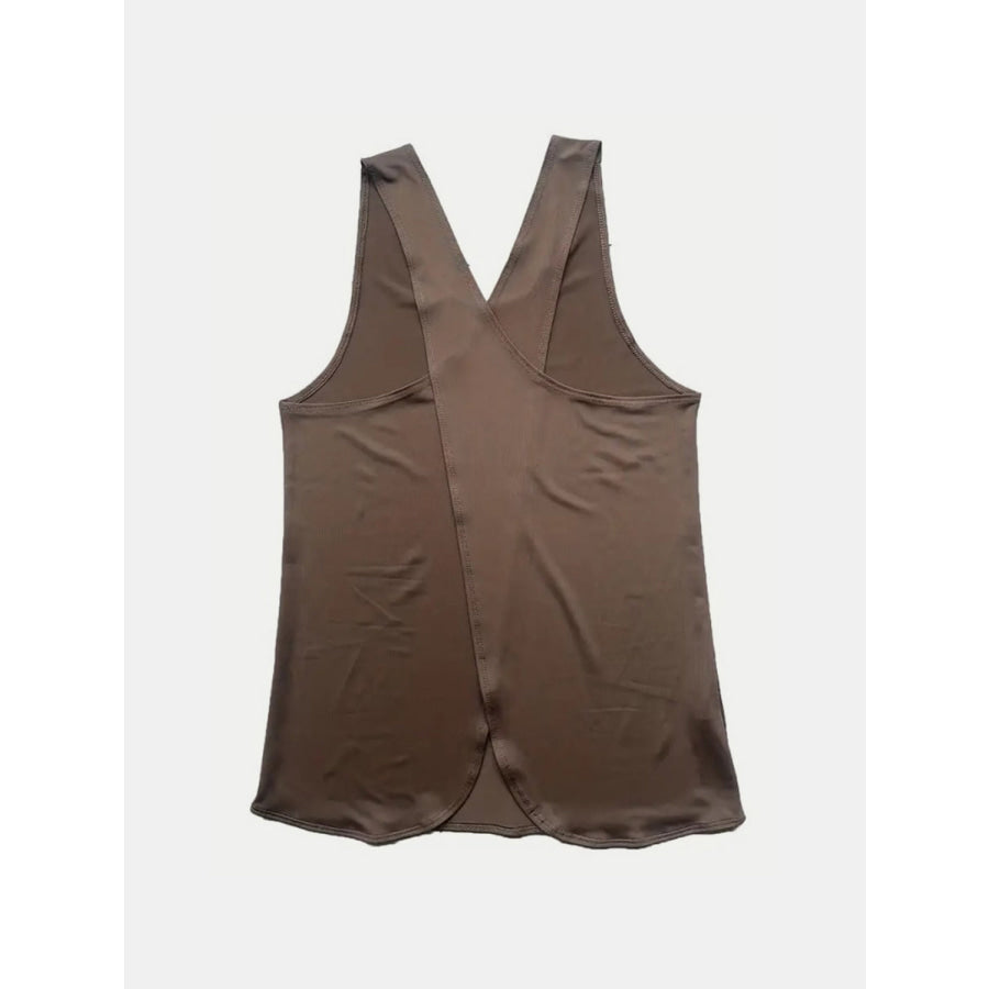 Crisscross Scoop Neck Active Tank