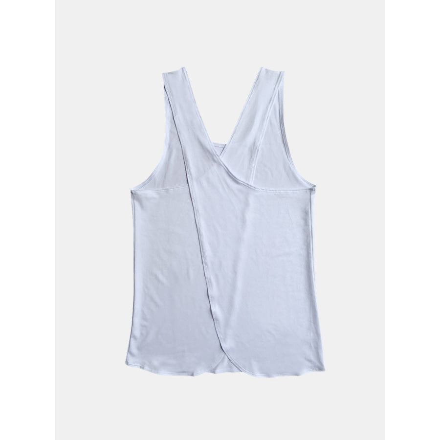 Crisscross Scoop Neck Active Tank