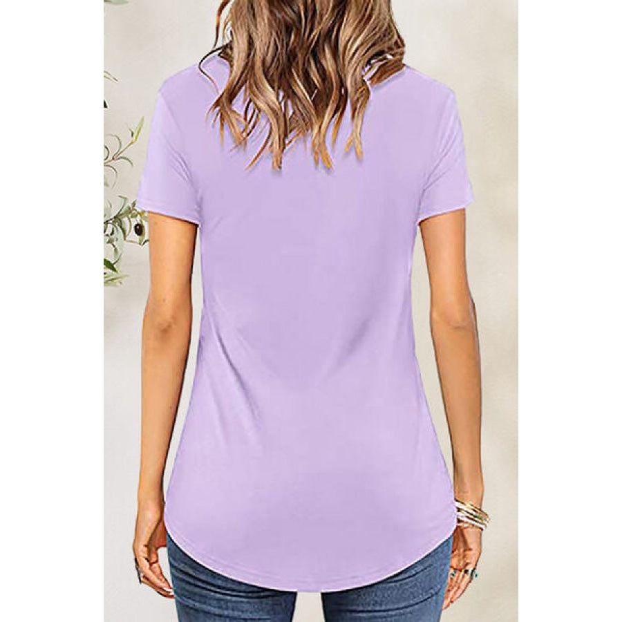 Crisscross Short Sleeve T-Shirt Apparel and Accessories