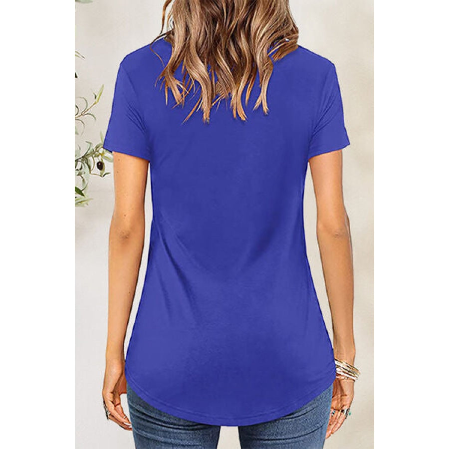 Crisscross Short Sleeve T-Shirt Apparel and Accessories