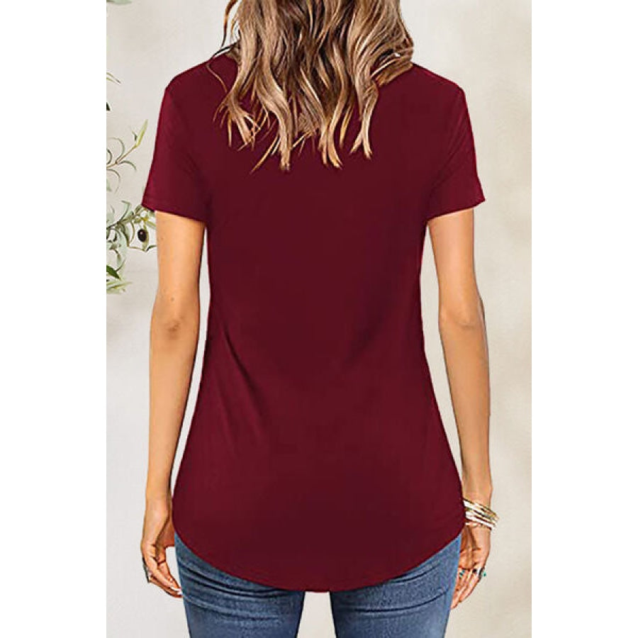 Crisscross Short Sleeve T-Shirt Apparel and Accessories