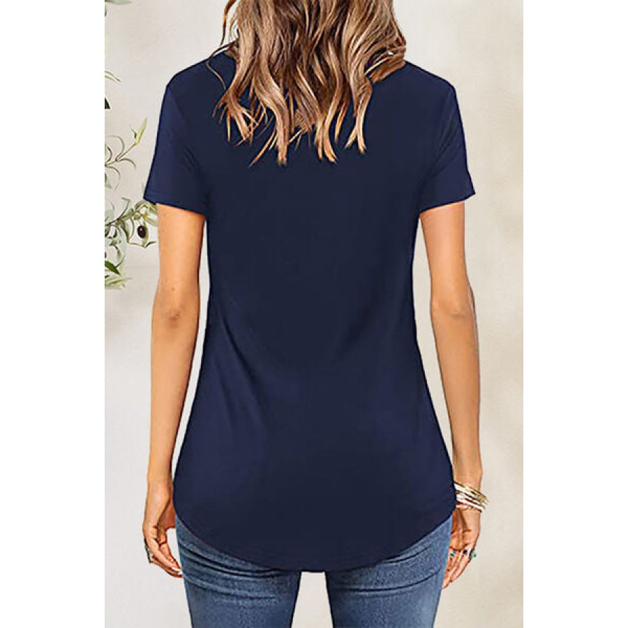 Crisscross Short Sleeve T-Shirt Apparel and Accessories