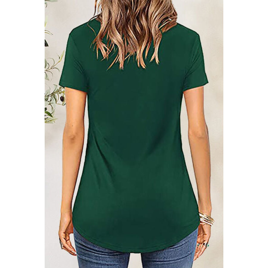 Crisscross Short Sleeve T-Shirt Apparel and Accessories