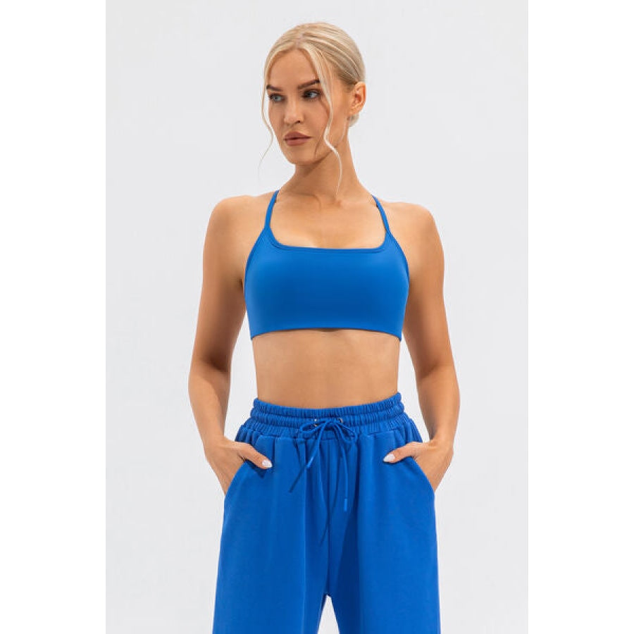 Crisscross Spaghetti Strap Active Cami Clothing