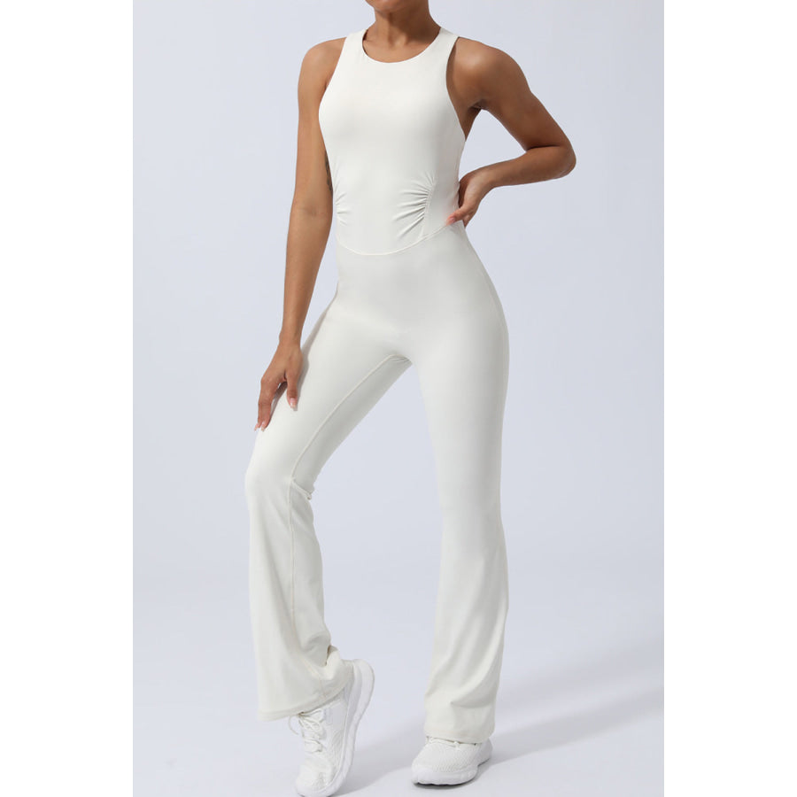 Crisscross Wide Strap Sleeveless Jumpsuit Apparel and Accessories