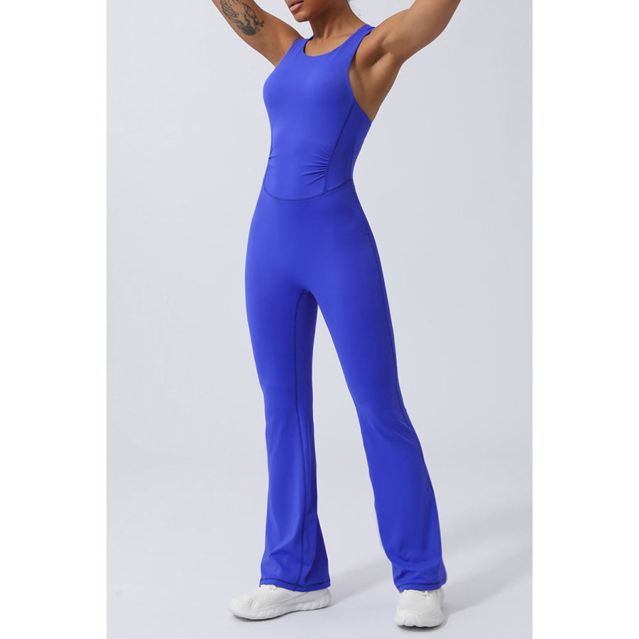 Crisscross Wide Strap Sleeveless Jumpsuit Apparel and Accessories