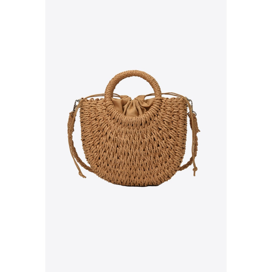 Crochet Crossbody Bag Camel / One Size