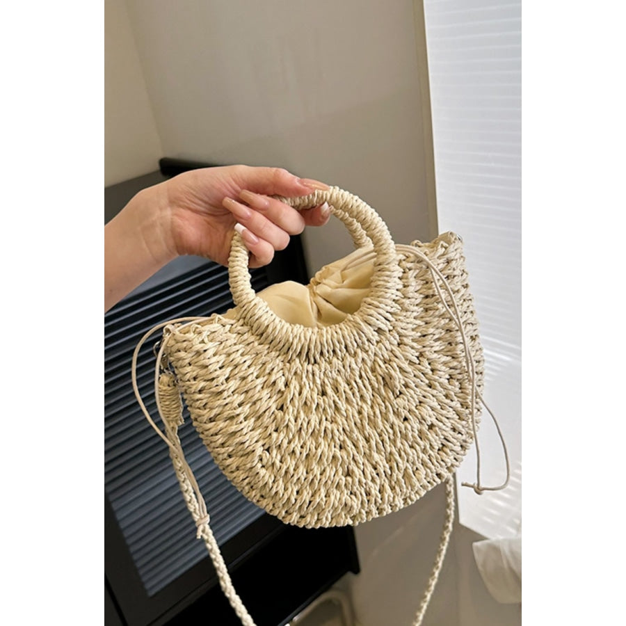 Crochet Crossbody Bag Tan / One Size