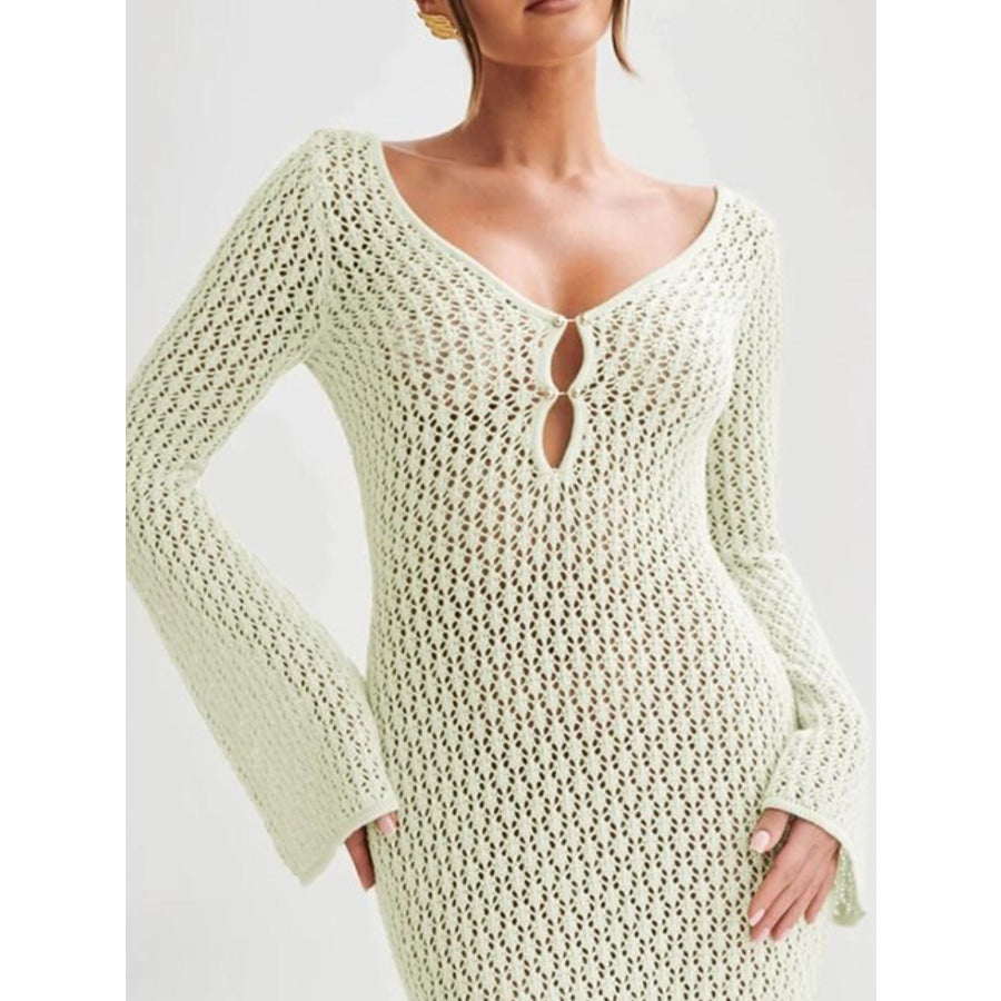 Crochet Knit Cover Up Dress Apparel and Accessories