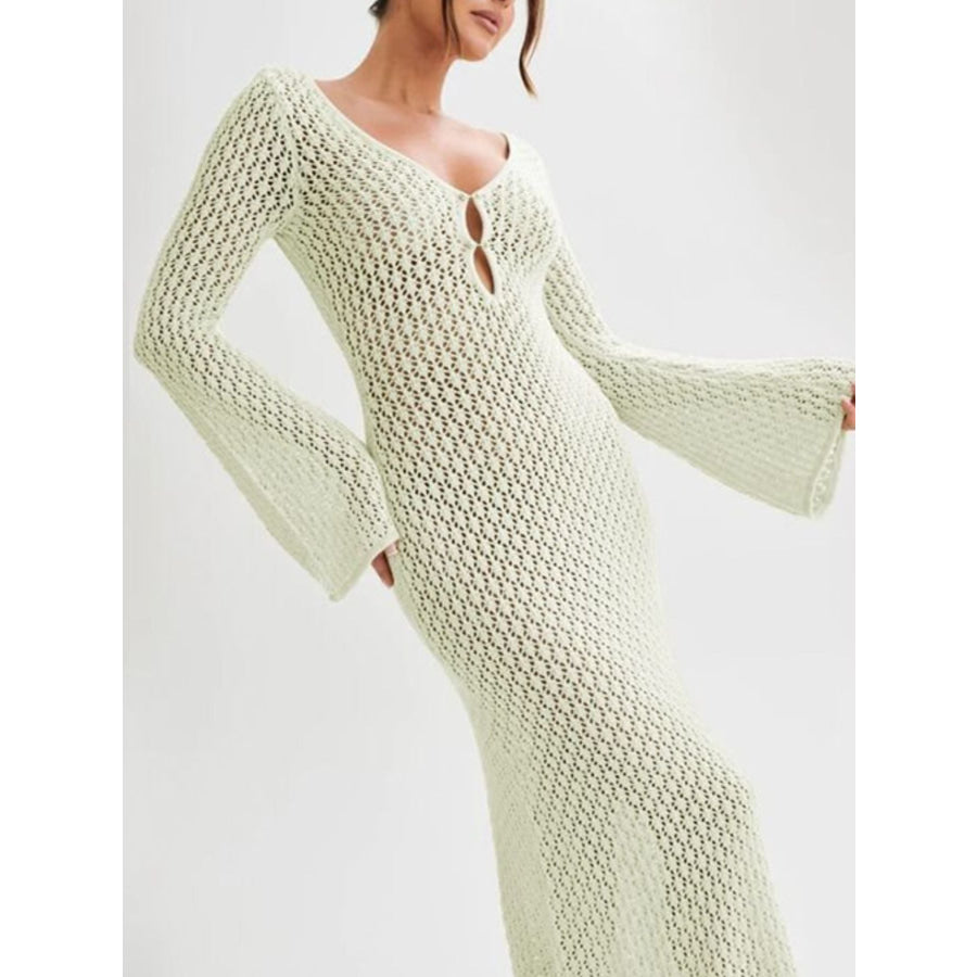 Crochet Knit Cover Up Dress Apparel and Accessories