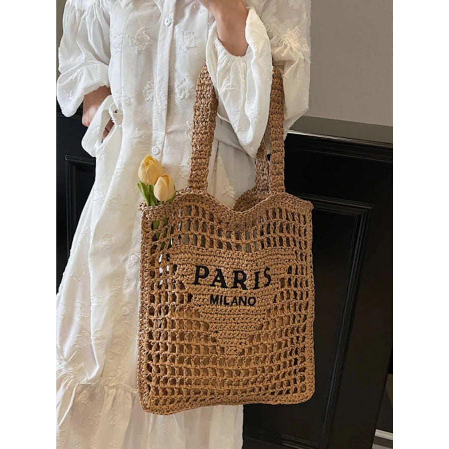 Crochet Knit Shoulder Bag Apparel and Accessories