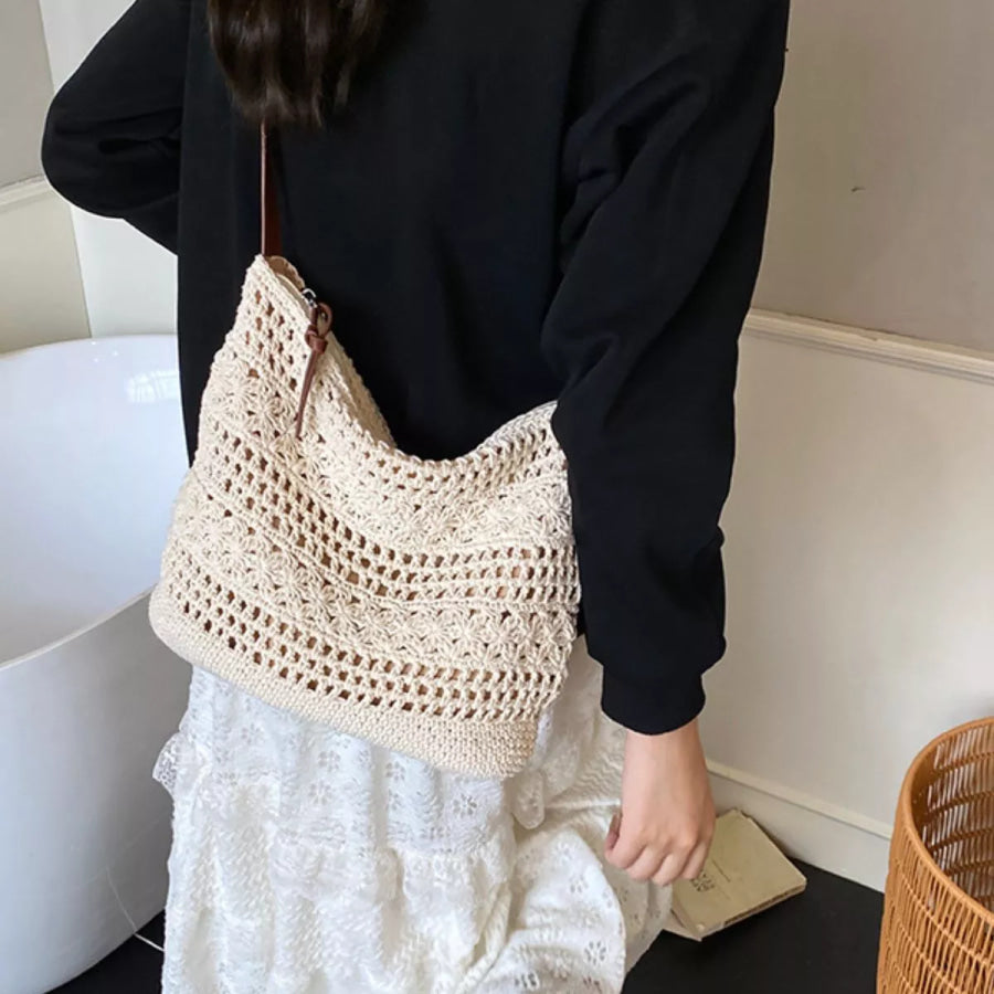 Crochet Knit Shoulder Bag Apparel and Accessories