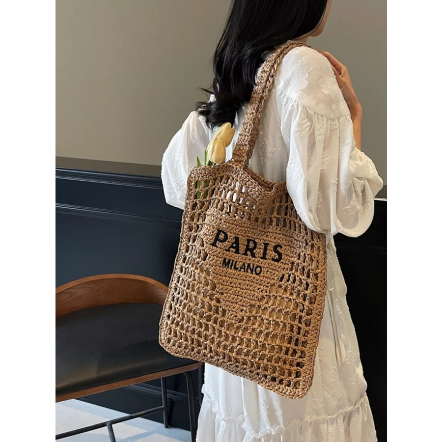 Crochet Knit Shoulder Bag Apparel and Accessories