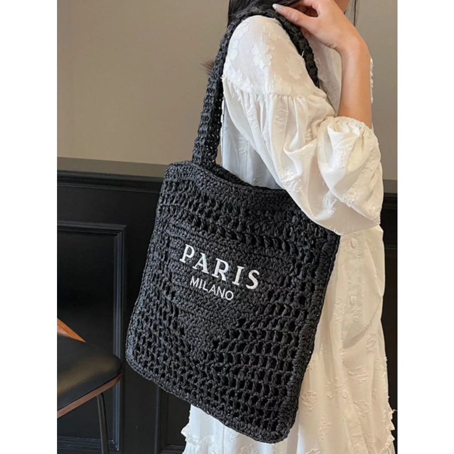 Crochet Knit Shoulder Bag Apparel and Accessories