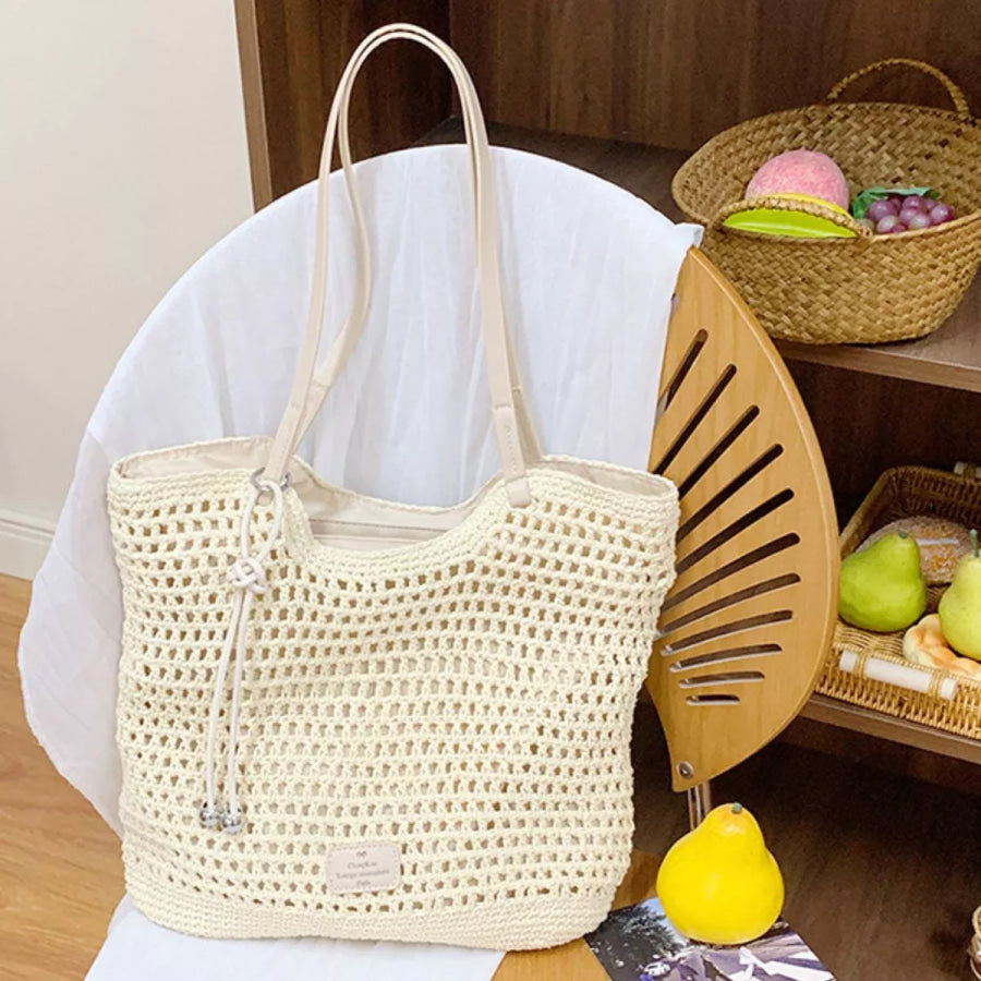 Crochet Knit Shoulder Bag Apparel and Accessories
