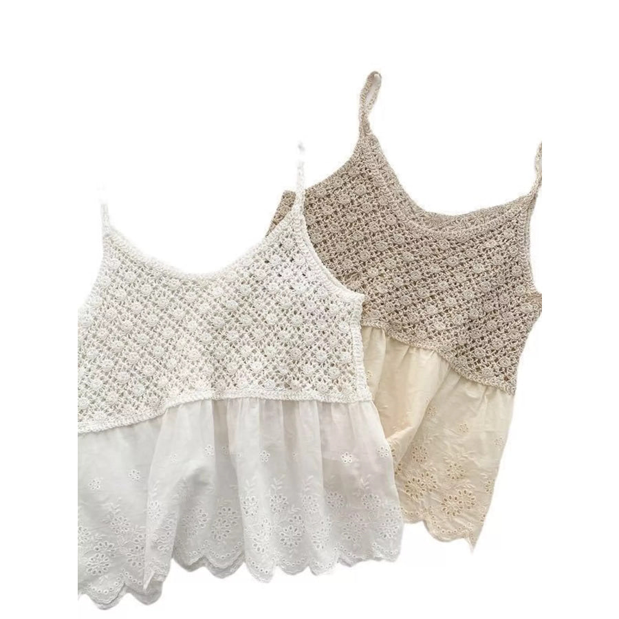 Crochet Lace Cami Apparel and Accessories
