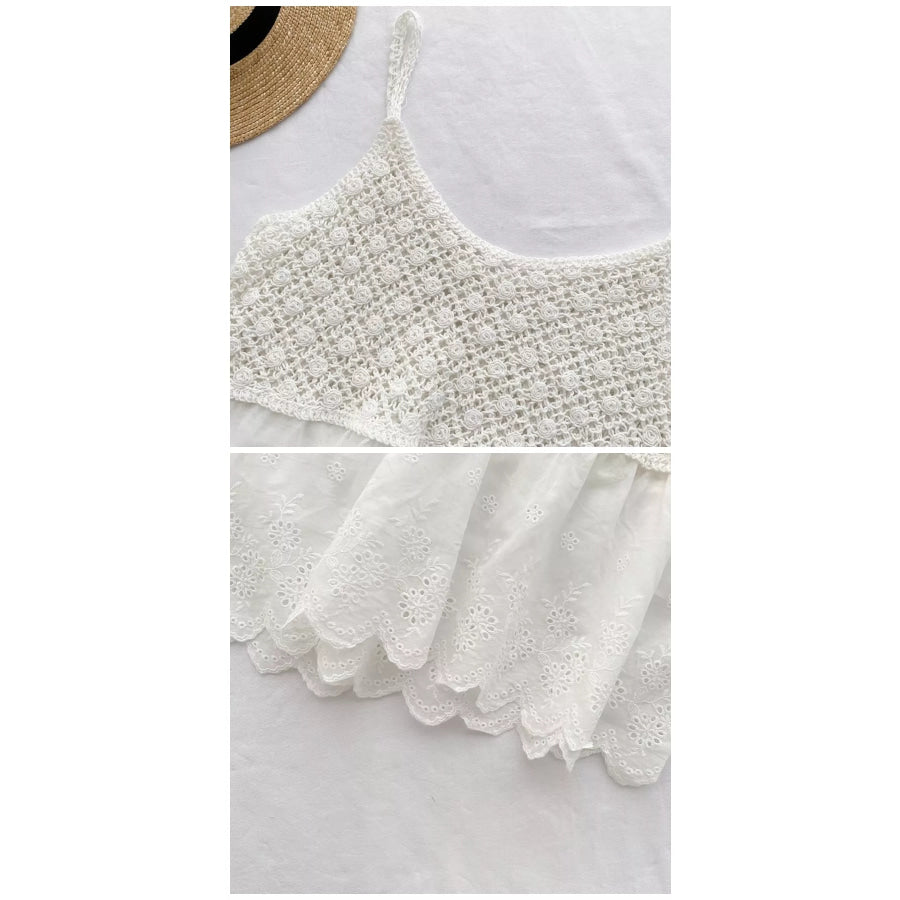 Crochet Lace Cami Apparel and Accessories