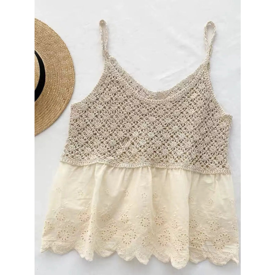 Crochet Lace Cami Apparel and Accessories