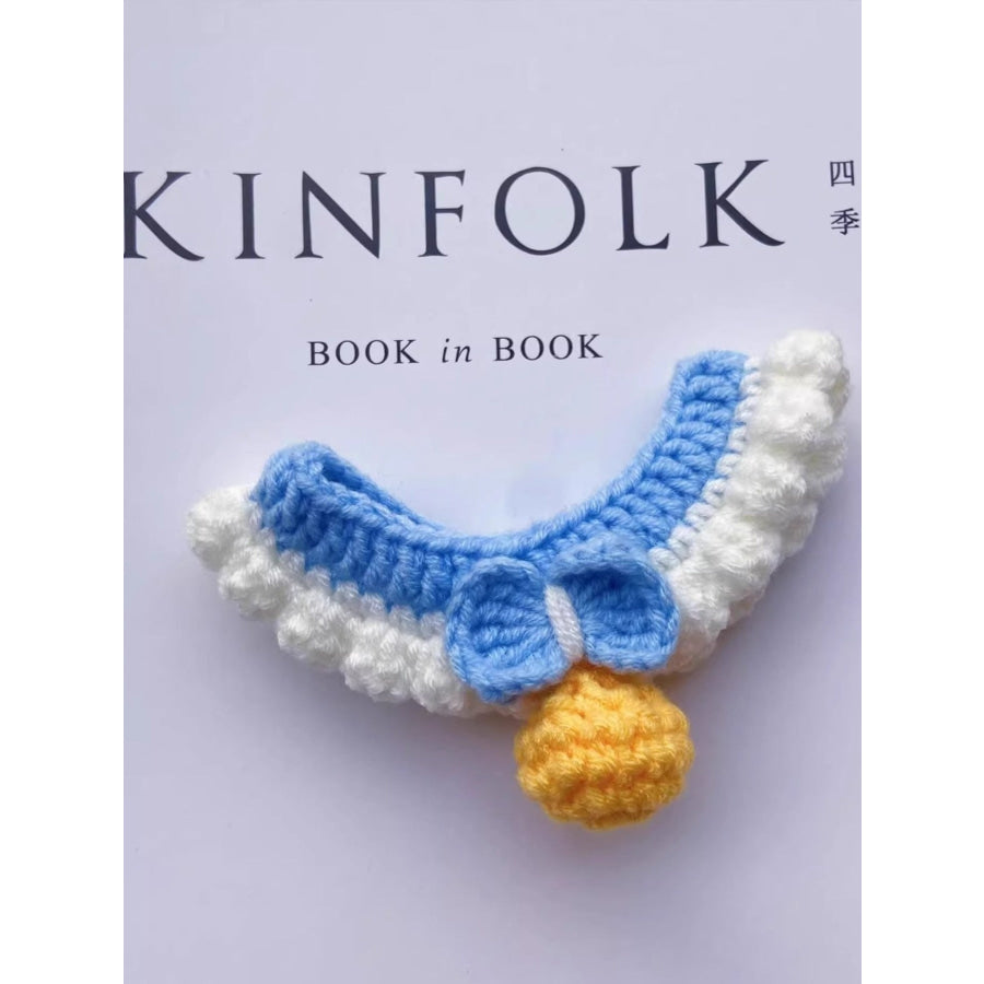 Crochet Pet Collars with Bell Apparel and Accessories