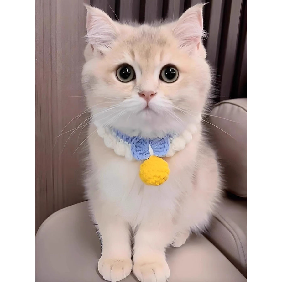 Crochet Pet Collars with Bell Apparel and Accessories