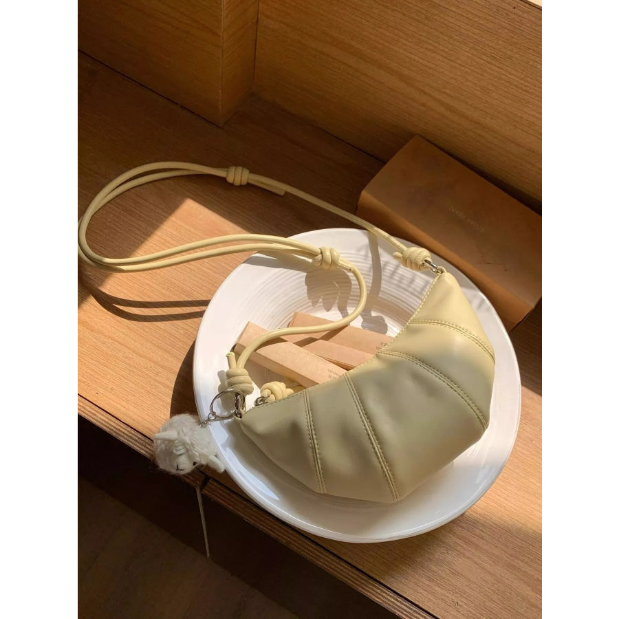 Croissant Shaped Crossbody Bag Apparel and Accessories