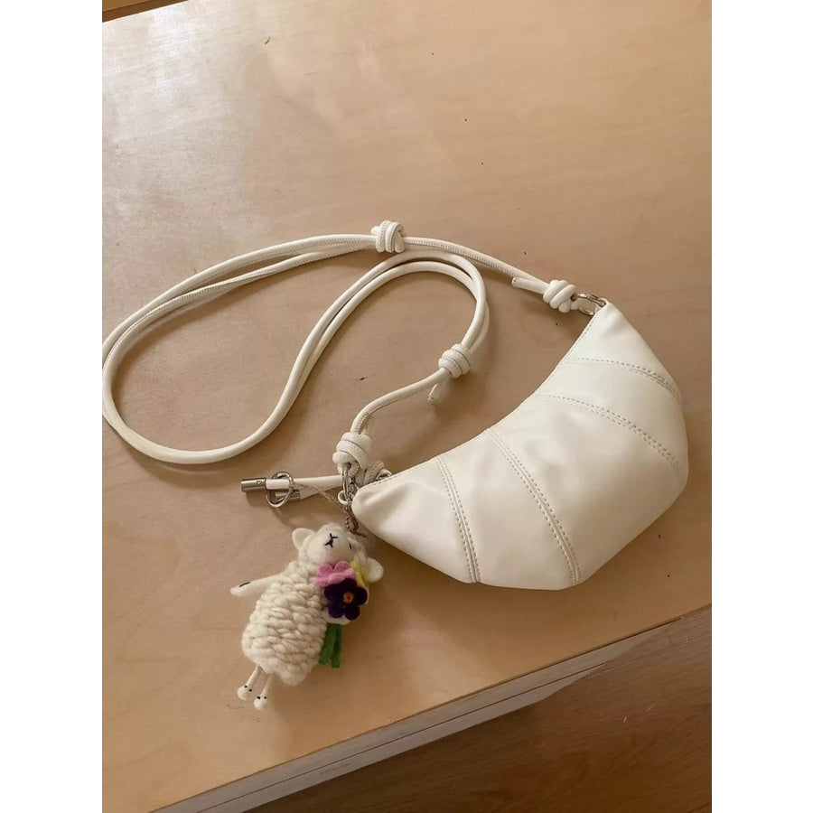 Croissant Shaped Crossbody Bag Apparel and Accessories