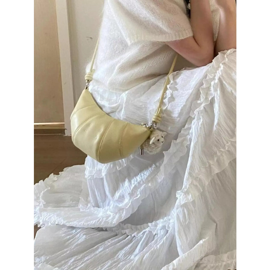 Croissant Shaped Crossbody Bag Apparel and Accessories