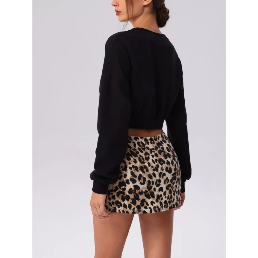 Cropped Button-Down Active Cardigan Apparel and Accessories
