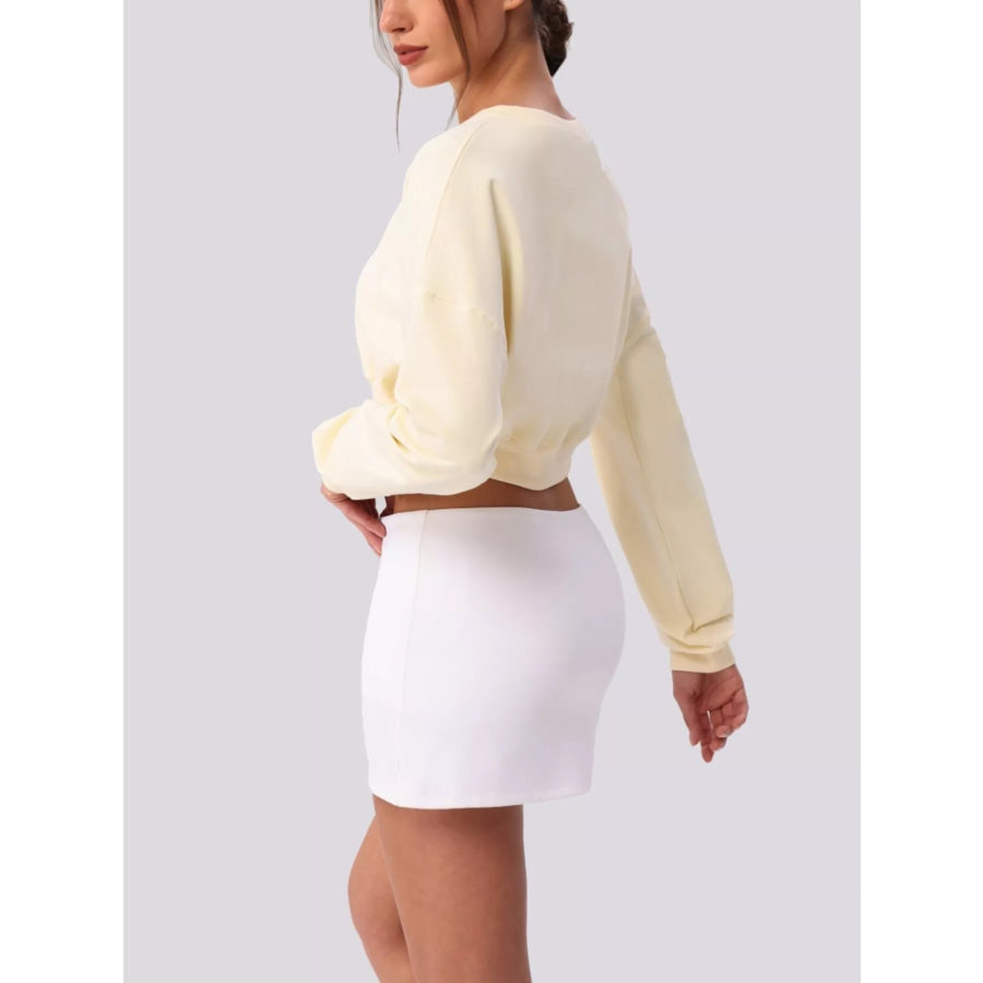 Cropped Button-Down Active Cardigan Apparel and Accessories