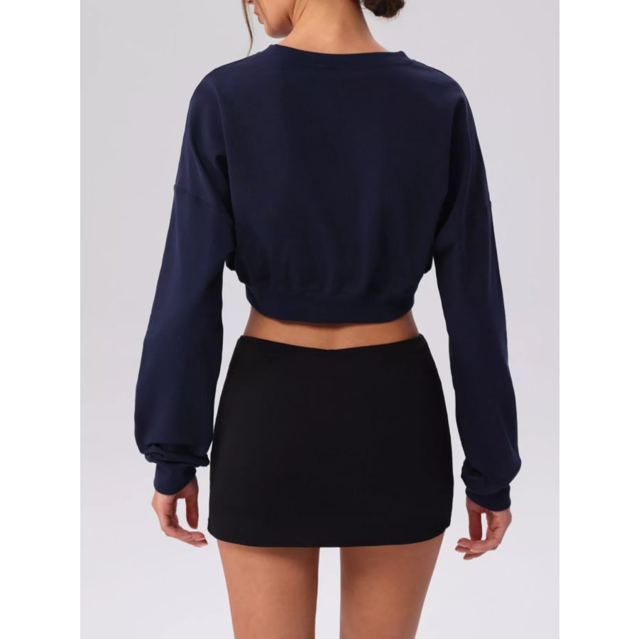 Cropped Button-Down Active Cardigan Apparel and Accessories
