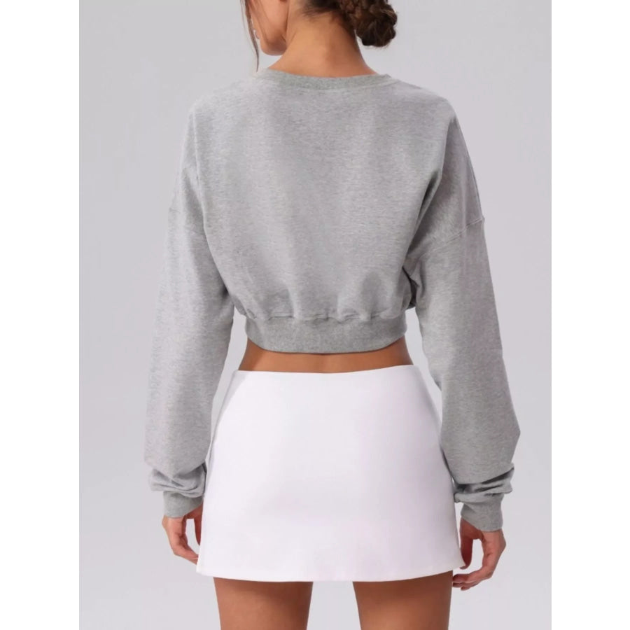 Cropped Button-Down Active Cardigan Apparel and Accessories