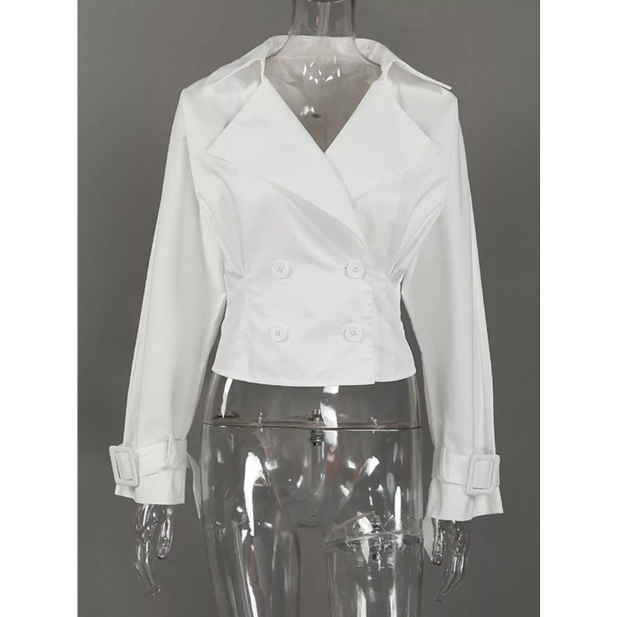 Cropped Double-Breasted Blazer Apparel and Accessories