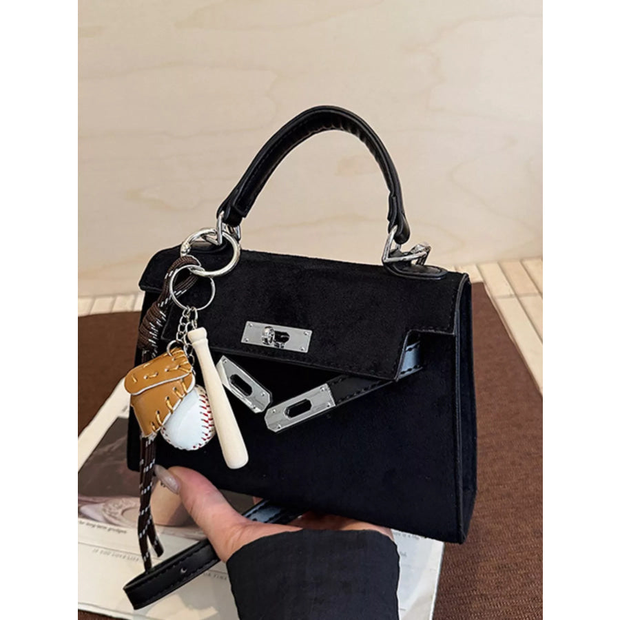 Crossbody Bag with Baseball Charm Apparel and Accessories