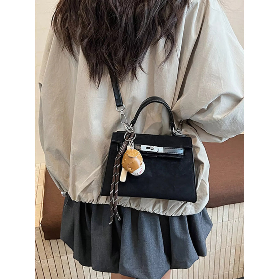 Crossbody Bag with Baseball Charm Apparel and Accessories