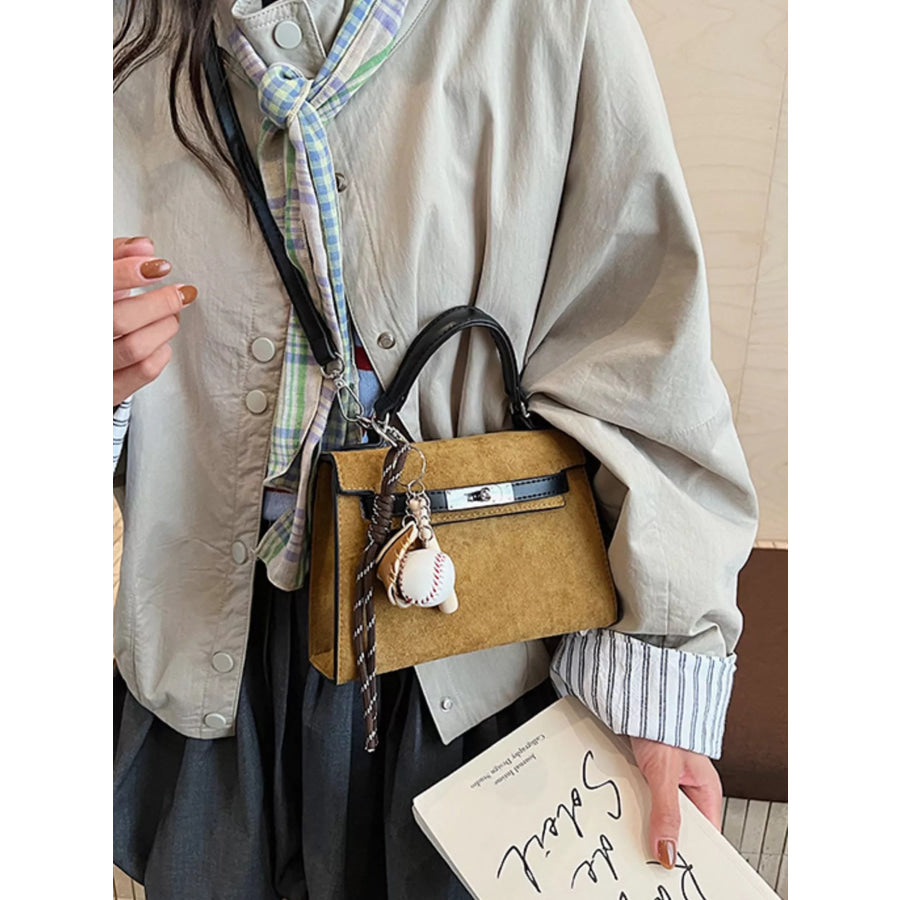 Crossbody Bag with Baseball Charm Apparel and Accessories