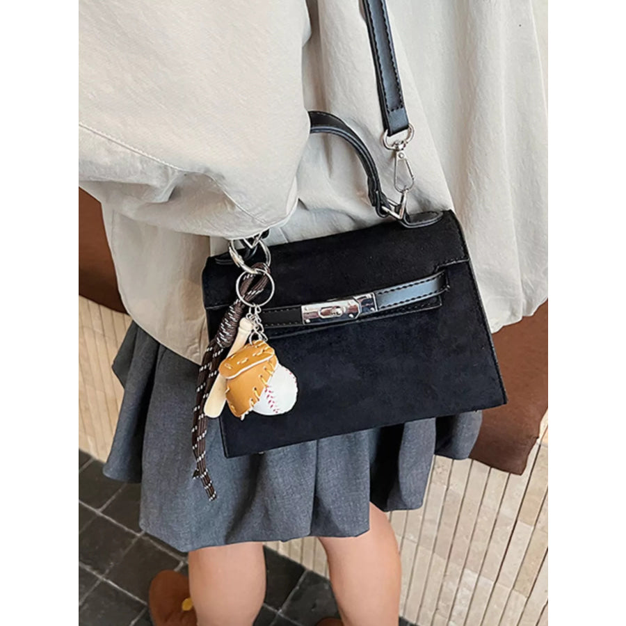 Crossbody Bag with Baseball Charm Apparel and Accessories