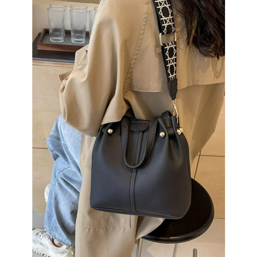 Crossbody Bag with Patterned Strap Apparel and Accessories