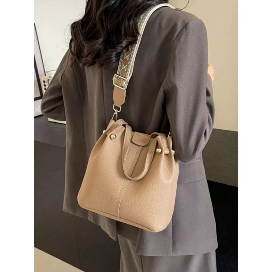 Crossbody Bag with Patterned Strap Apparel and Accessories