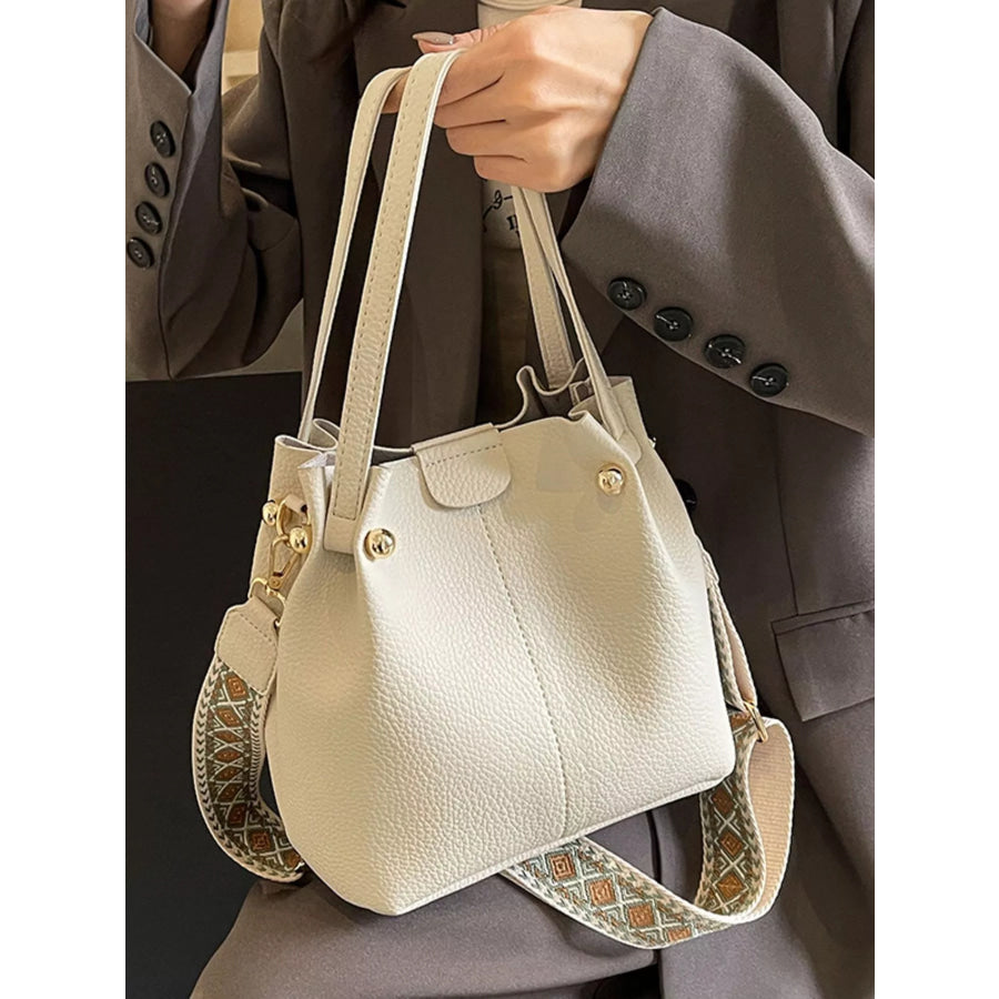 Crossbody Bag with Patterned Strap Apparel and Accessories