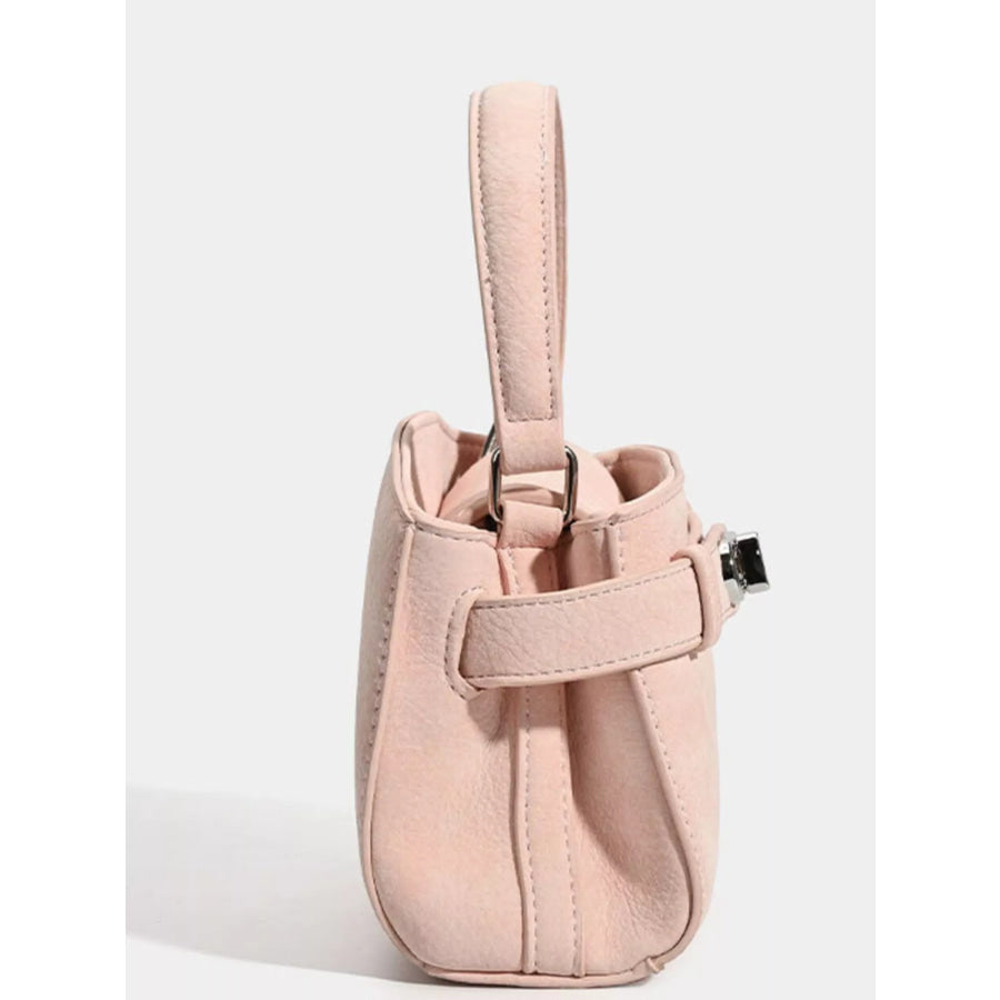 Crossbody Bag with Top Handle Pink / One Size Apparel and Accessories
