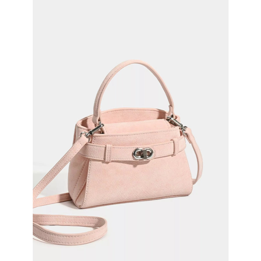 Crossbody Bag with Top Handle Pink / One Size Apparel and Accessories