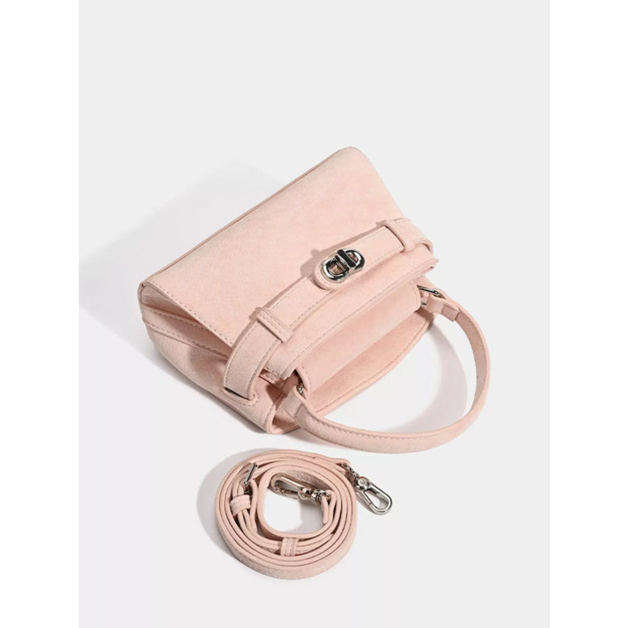 Crossbody Bag with Top Handle Pink / One Size Apparel and Accessories