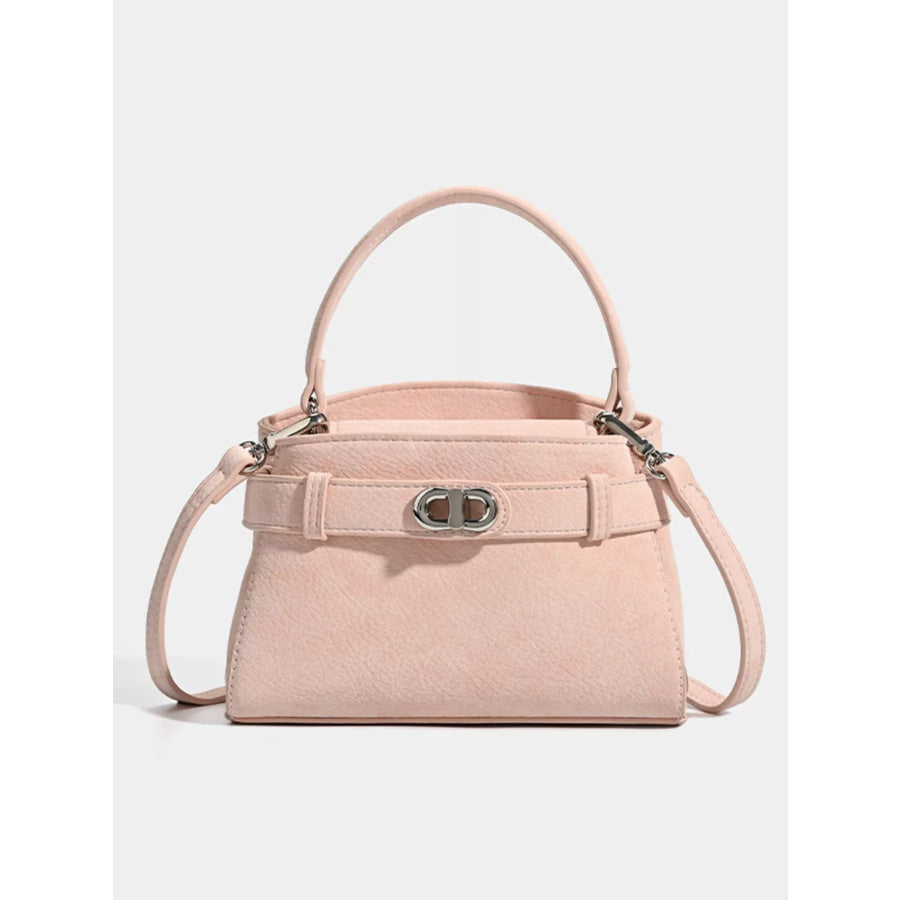 Crossbody Bag with Top Handle Pink / One Size Apparel and Accessories