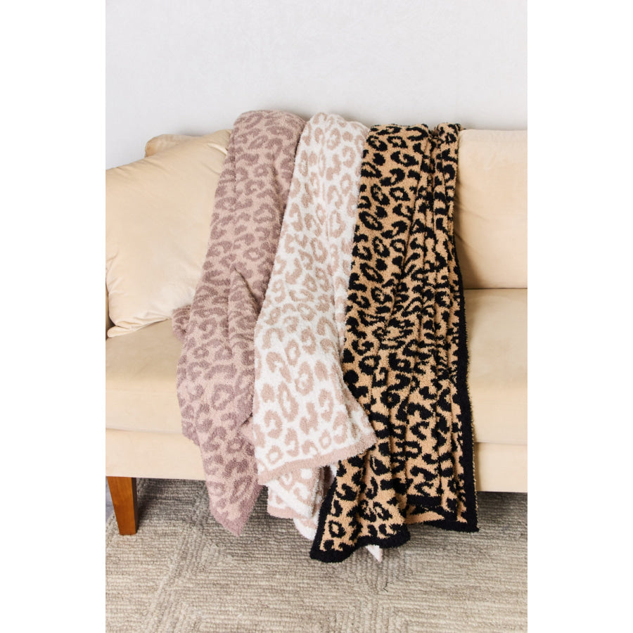 Cuddley Leopard Decorative Throw Blanket Apparel and Accessories