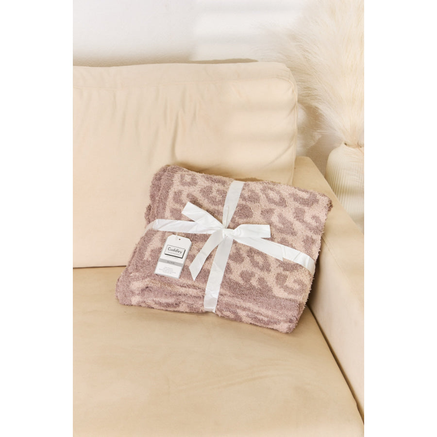 Cuddley Leopard Decorative Throw Blanket Apparel and Accessories