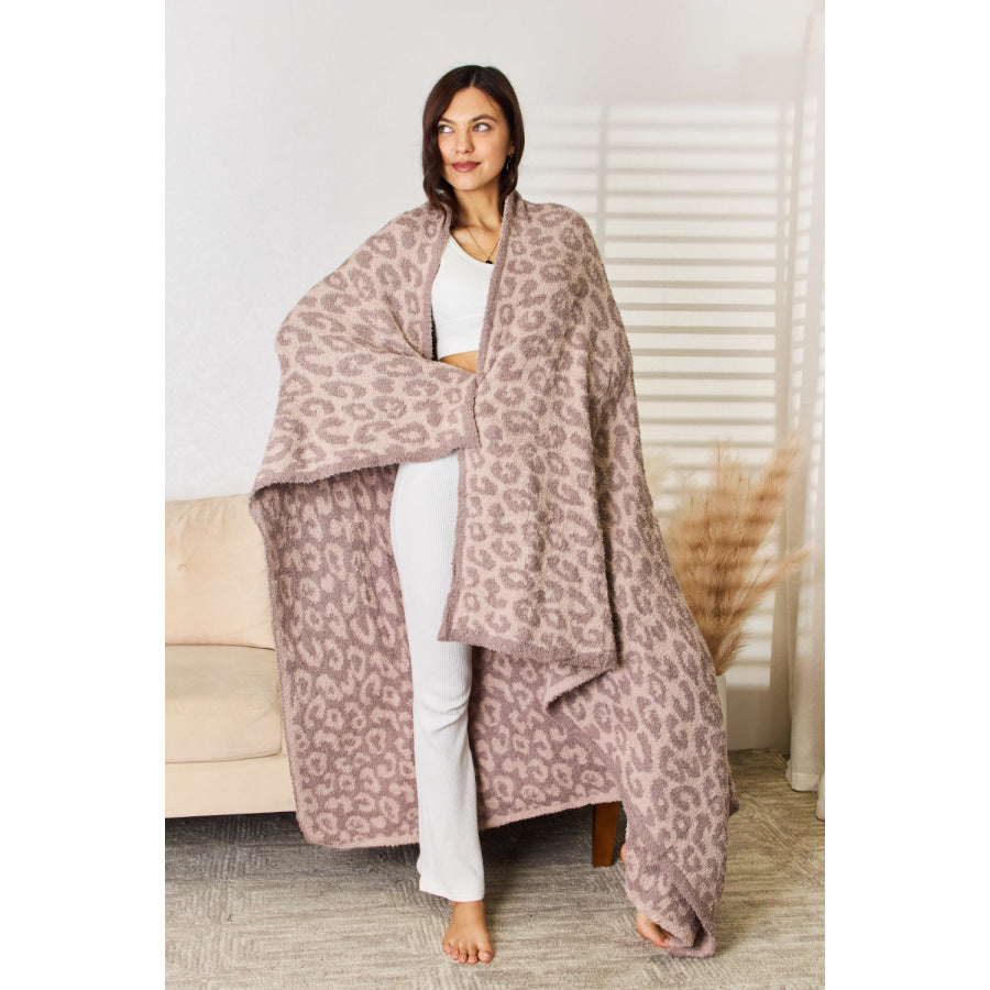 Cuddley Leopard Decorative Throw Blanket Apparel and Accessories