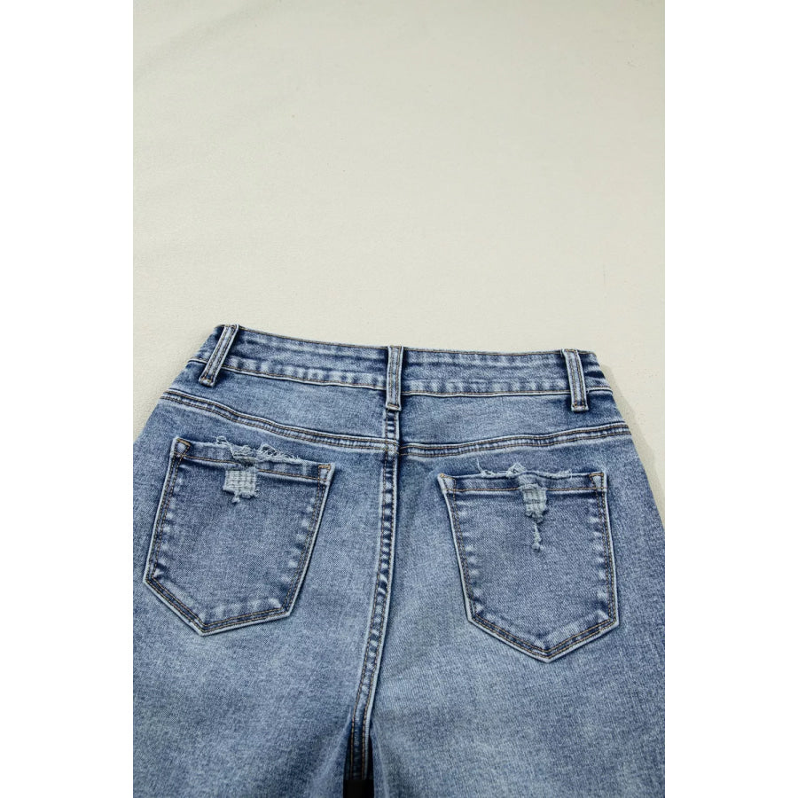 Cuffed Straight Loose Jeans Apparel and Accessories